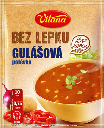 Bez lepku Gulášová polévka