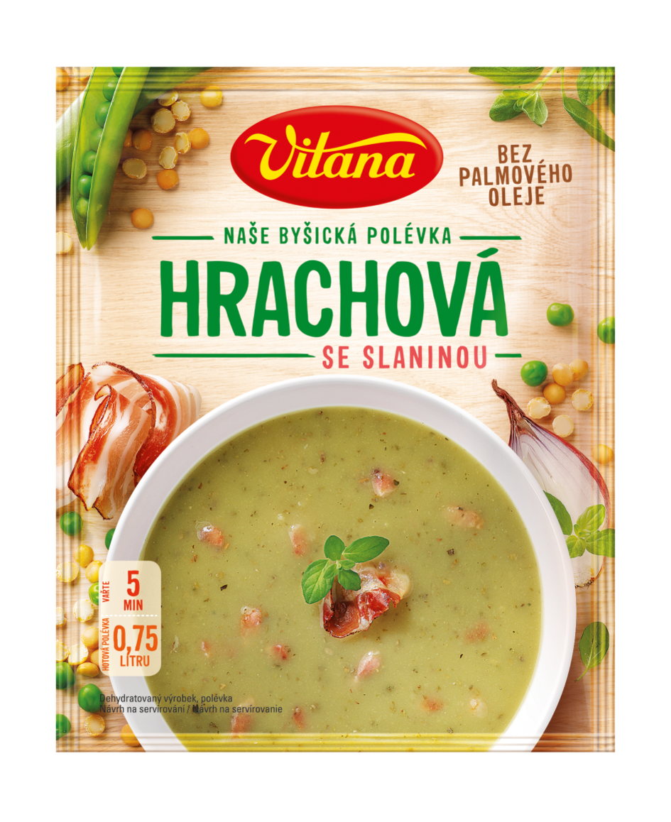 Hrachová polévka se slaninou