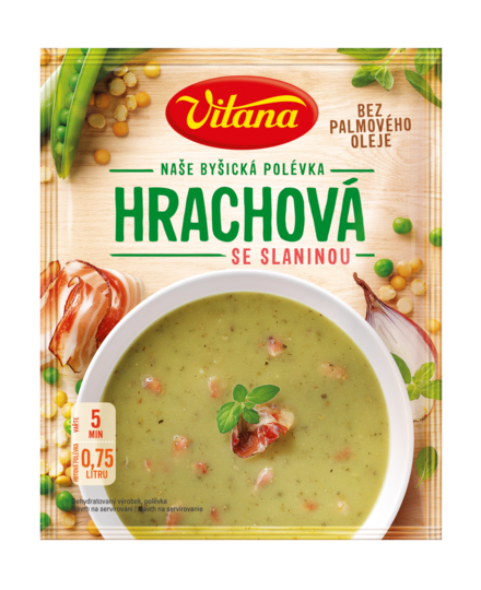 Hrachová polévka se slaninou