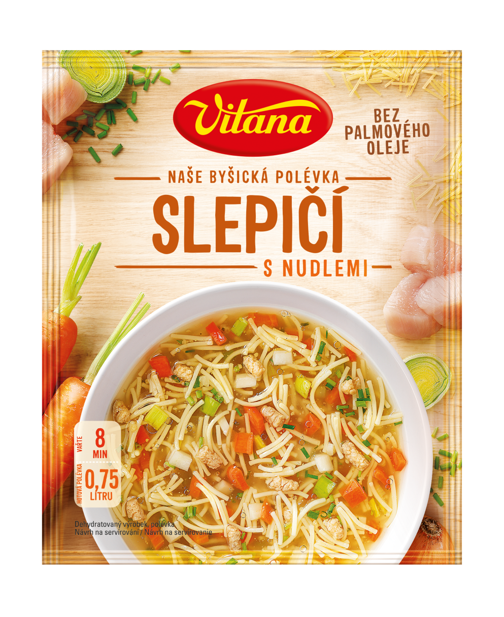 Slepičí vývar s nudlemi