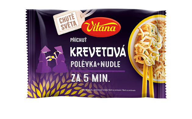 Nudle s krevetovou příchutí