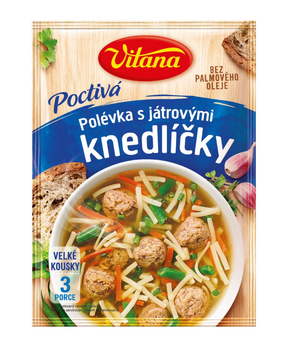Poctivá polévka s játrovými knedlíčky
