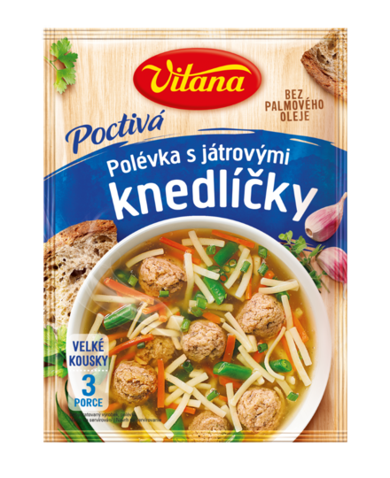 Poctivá polévka s játrovými knedlíčky