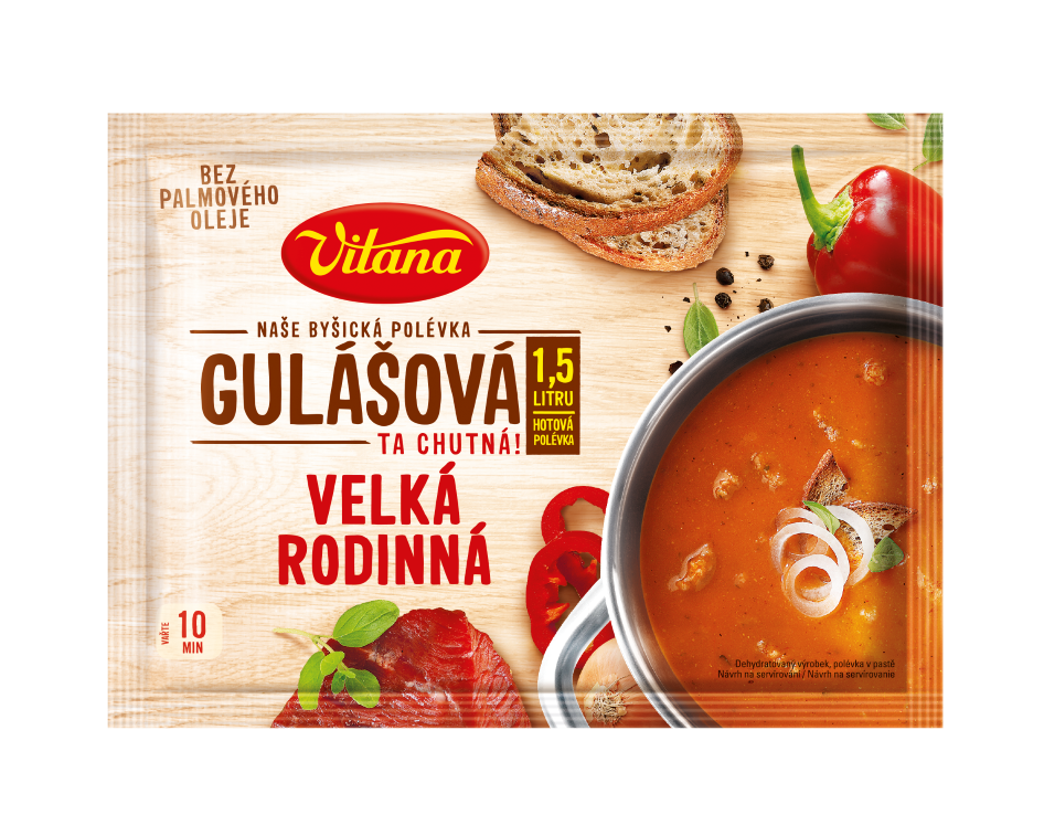 Velká rodinná gulášová polévka