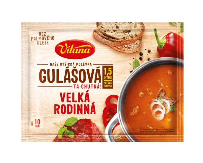 Velká rodinná gulášová polévka