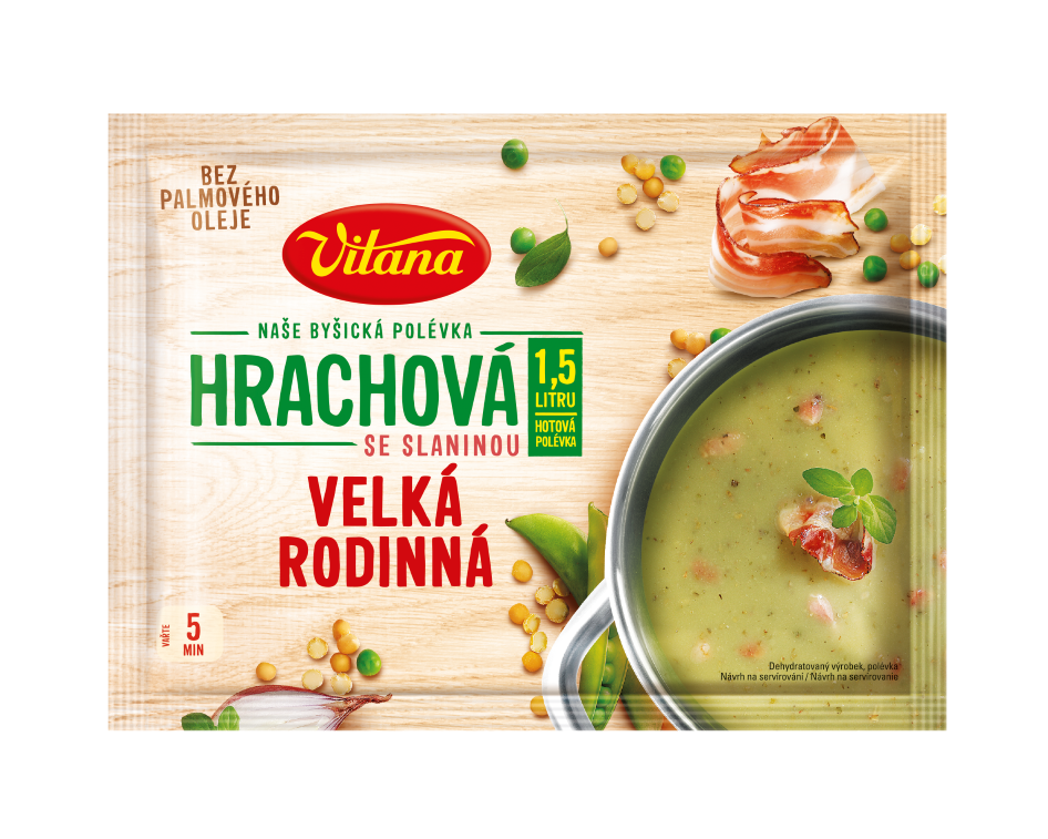Velká rodinná hrachová polévka