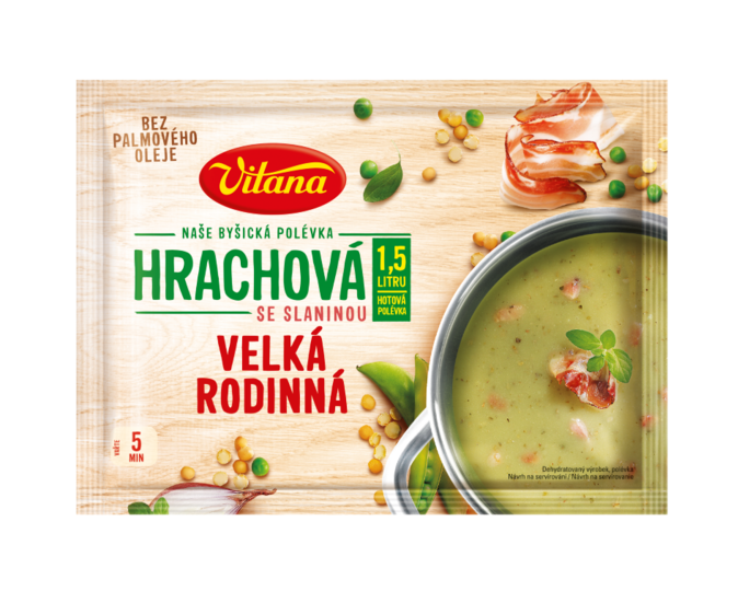 Velká rodinná hrachová polévka