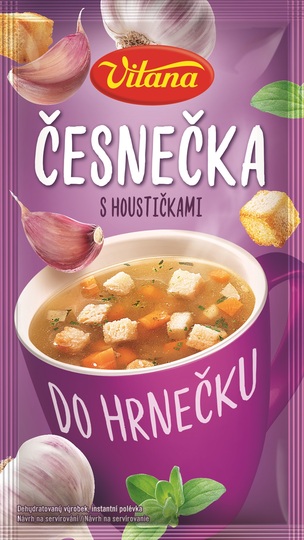 Česnečka s houstičkami