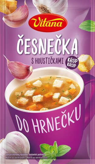 Česnečka s houstičkami