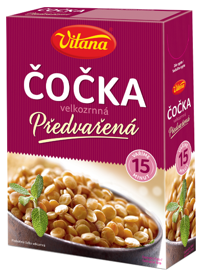 Předvařená čočka velkozrnná