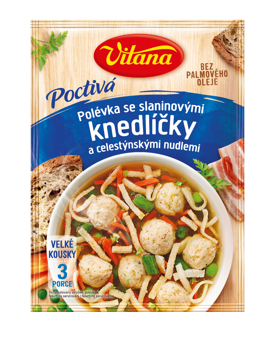 Poctivá polévka se slaninovými knedlíčky
