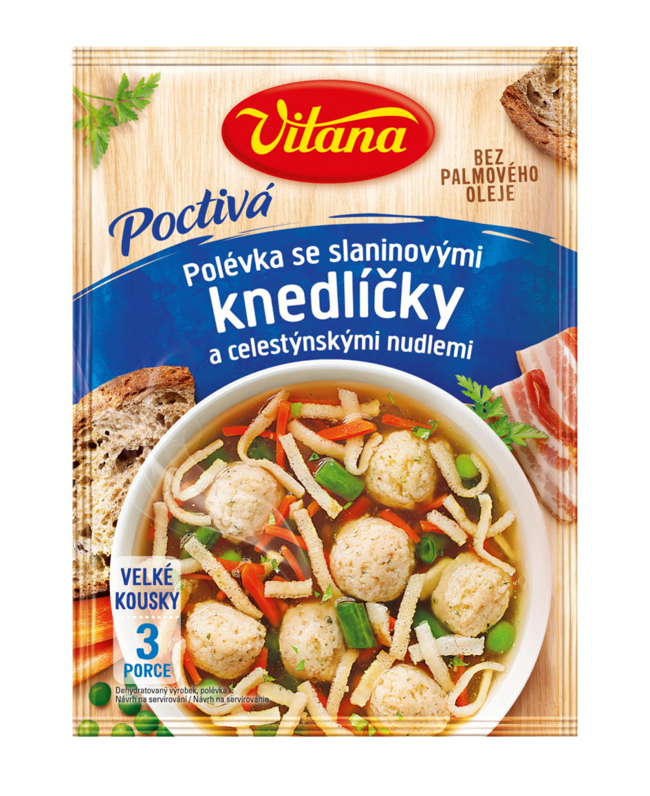 Poctivá polévka se slaninovými knedlíčky