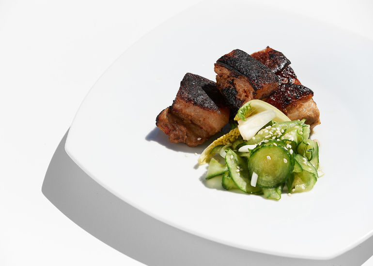 Vepřový bok sous vide na grilu