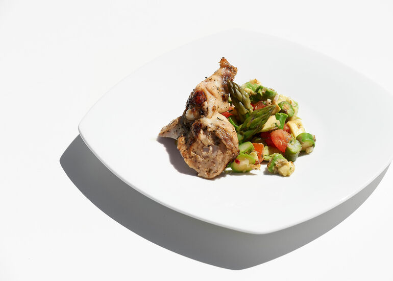 Kuřecí prsa mediterranean na grilu