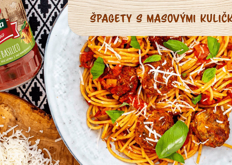 Špagety s masovými kuličkami